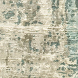 8' X 10' Blue And Green Abstract Hand Loomed Stain Resistant Area Rug - Homeroots - Flyclothing LLC