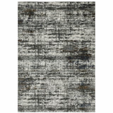 10' X 13' Ivory Charcoal Grey Blue Rust And Brown Abstract Power Loom Stain Resistant Area Rug - Homeroots
