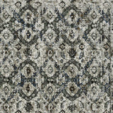 10' X 13' Black and Gray Oriental Power Loom Area Rug - Homeroots - Flyclothing LLC