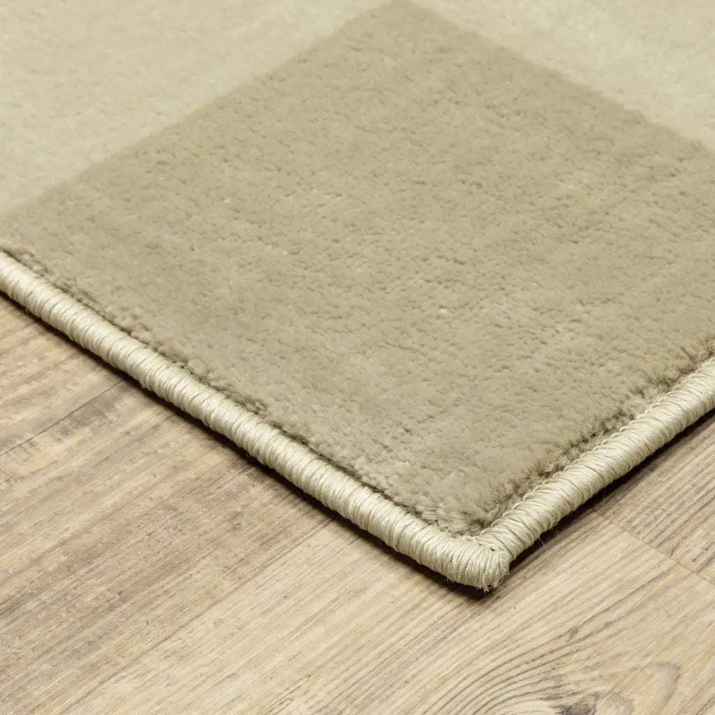 10' X 13' Beige And Ivory Geometric Power Loom Stain Resistant Area Rug - Homeroots - Flyclothing LLC