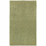 6' X 9' Olive Green Shag Tufted Handmade Stain Resistant Area Rug - Homeroots - Flyclothing LLC