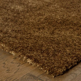 5' X 7' Brown Shag Tufted Handmade Stain Resistant Area Rug - Homeroots - Flyclothing LLC