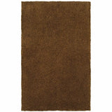 6' X 9' Brown Shag Tufted Handmade Stain Resistant Area Rug - Homeroots - Flyclothing LLC