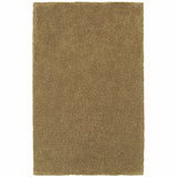 10' X 13' Rich Gold Shag Tufted Handmade Stain Resistant Area Rug