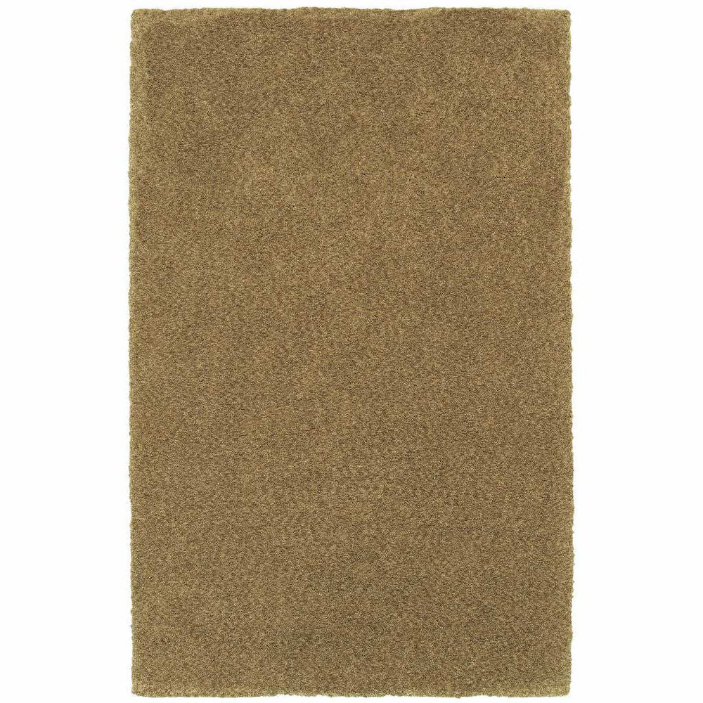 3' X 5' Rich Gold Shag Tufted Handmade Stain Resistant Area Rug - Homeroots - Flyclothing LLC