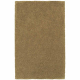 3' X 5' Rich Gold Shag Tufted Handmade Stain Resistant Area Rug - Homeroots - Flyclothing LLC
