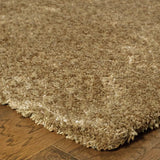 3' X 5' Rich Gold Shag Tufted Handmade Stain Resistant Area Rug - Homeroots - Flyclothing LLC
