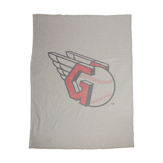 Cleveland Guardians Oversized Logo Sublimated Sweatshirt Blanket - Logo Brands - Flyclothing LLC