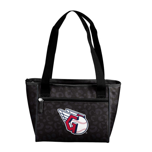 Cleveland Guardians Leopard Print 16 Can Cooler Tote - Logo Brands - Flyclothing LLC