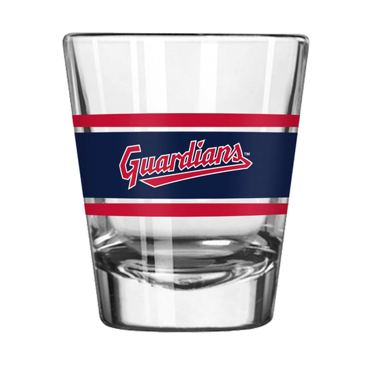 Cleveland Guardians 2oz Stripe Shot Glass - Logo Brands - Flyclothing LLC