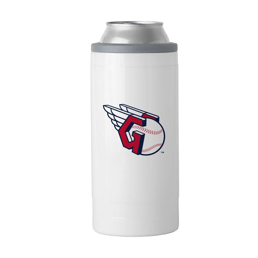 Cleveland Guardians Letterman 12 oz Slim Can Coolie - Logo Brands - Flyclothing LLC