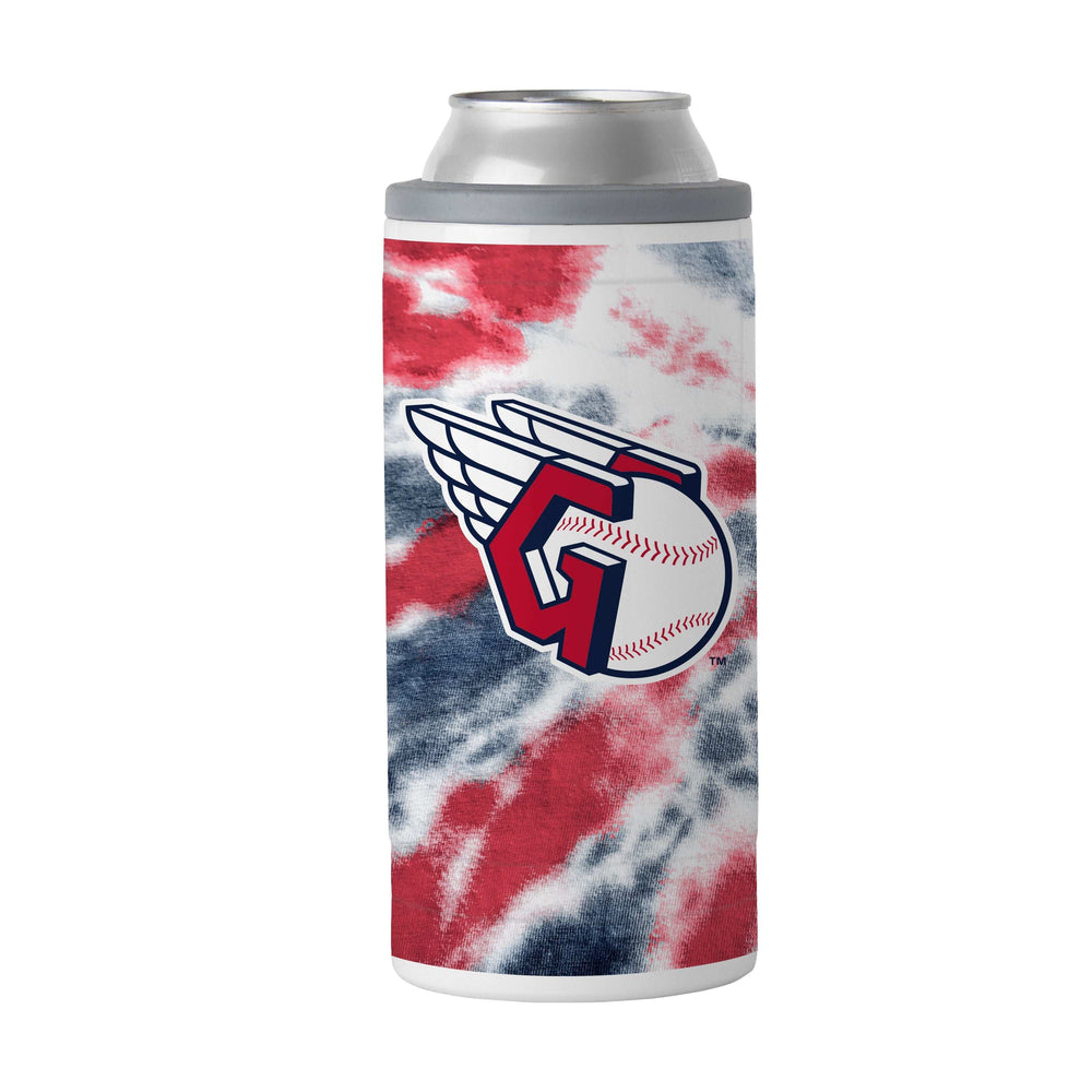 Cleveland Guardians 12oz Tie Dye Slim Can Coolie - Logo Brands - Flyclothing LLC