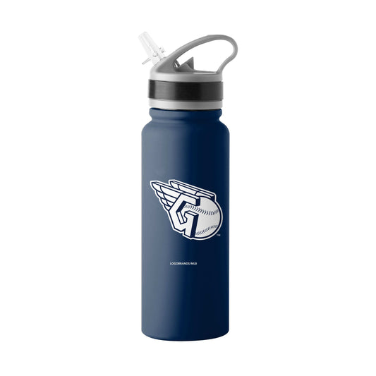Cleveland Guardians LOGO 25oz Stainless Single Wall Flip Top Bottle - Logo Brands - Flyclothing LLC