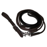 Henri de Rivel Advantage Draw Reins - Rounded Nylon / Leather Snap - Breeches.com - Flyclothing LLC