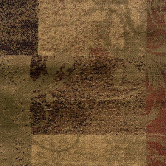 2' X 8' Green Geometric Power Loom Stain Resistant Runner Rug - Homeroots - Flyclothing LLC