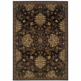 6' X 9' Brown Beige Blue And Red Oriental Power Loom Stain Resistant Area Rug - Homeroots - Flyclothing LLC