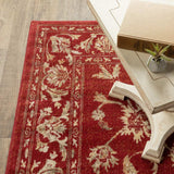 10' X 13' Red And Gold Oriental Power Loom Stain Resistant Area Rug - Homeroots - Flyclothing LLC