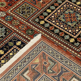 10' X 13' Red Blue Beige And Green Oriental Power Loom Stain Resistant Area Rug With Fringe - Homeroots - Flyclothing LLC