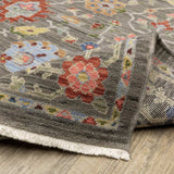 2' X 3' Blue and Gray Oriental Power Loom Area Rug - Homeroots - Flyclothing LLC