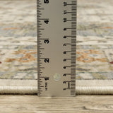 2' X 3' Gray And Ivory Oriental Power Loom Area Rug With Fringe - Homeroots - Flyclothing LLC