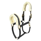 Henri de Rivel Sherpa Fleece Halter with Leather Breakaway - Breeches.com - Flyclothing LLC