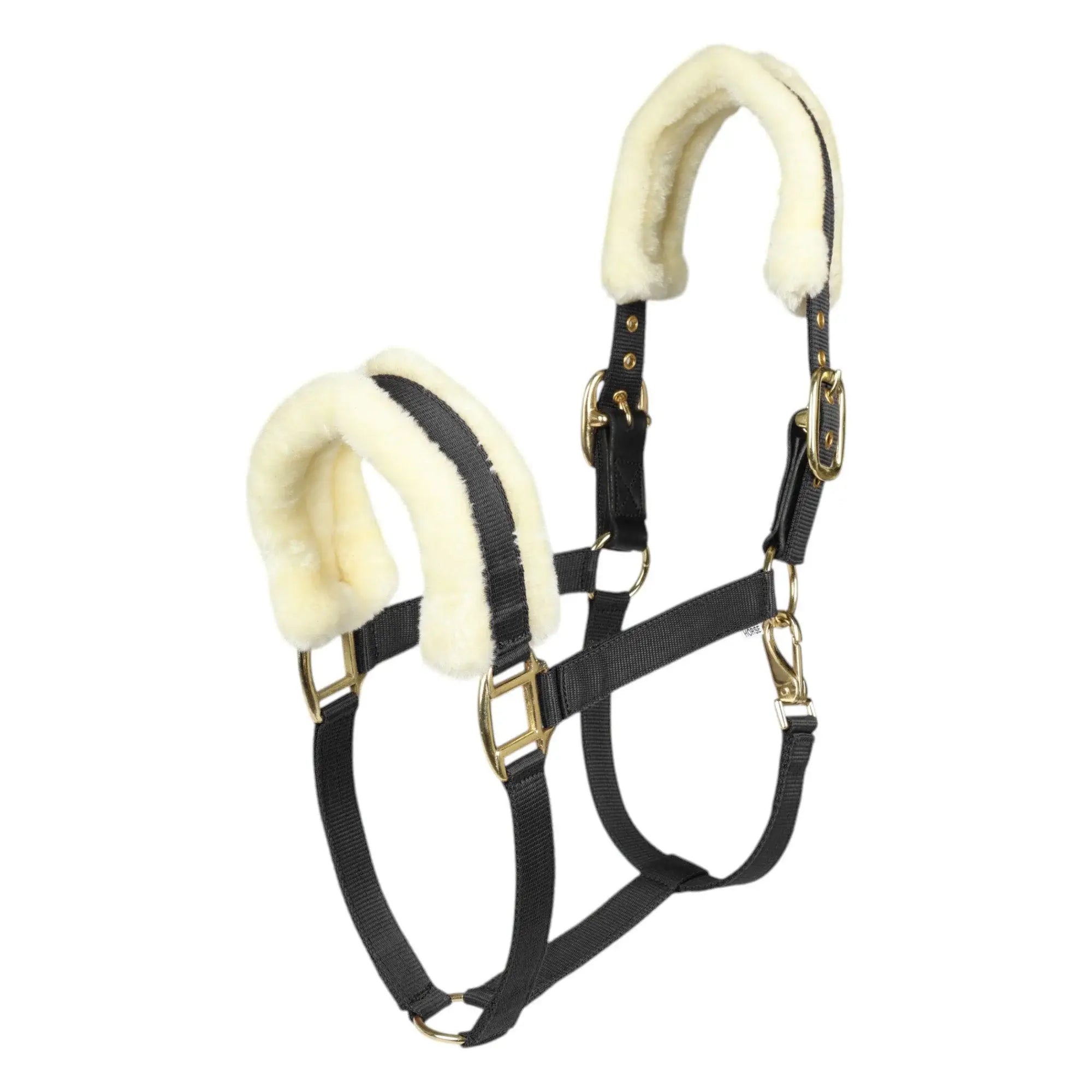 Henri de Rivel Sherpa Fleece Halter with Leather Breakaway - Breeches.com - Flyclothing LLC