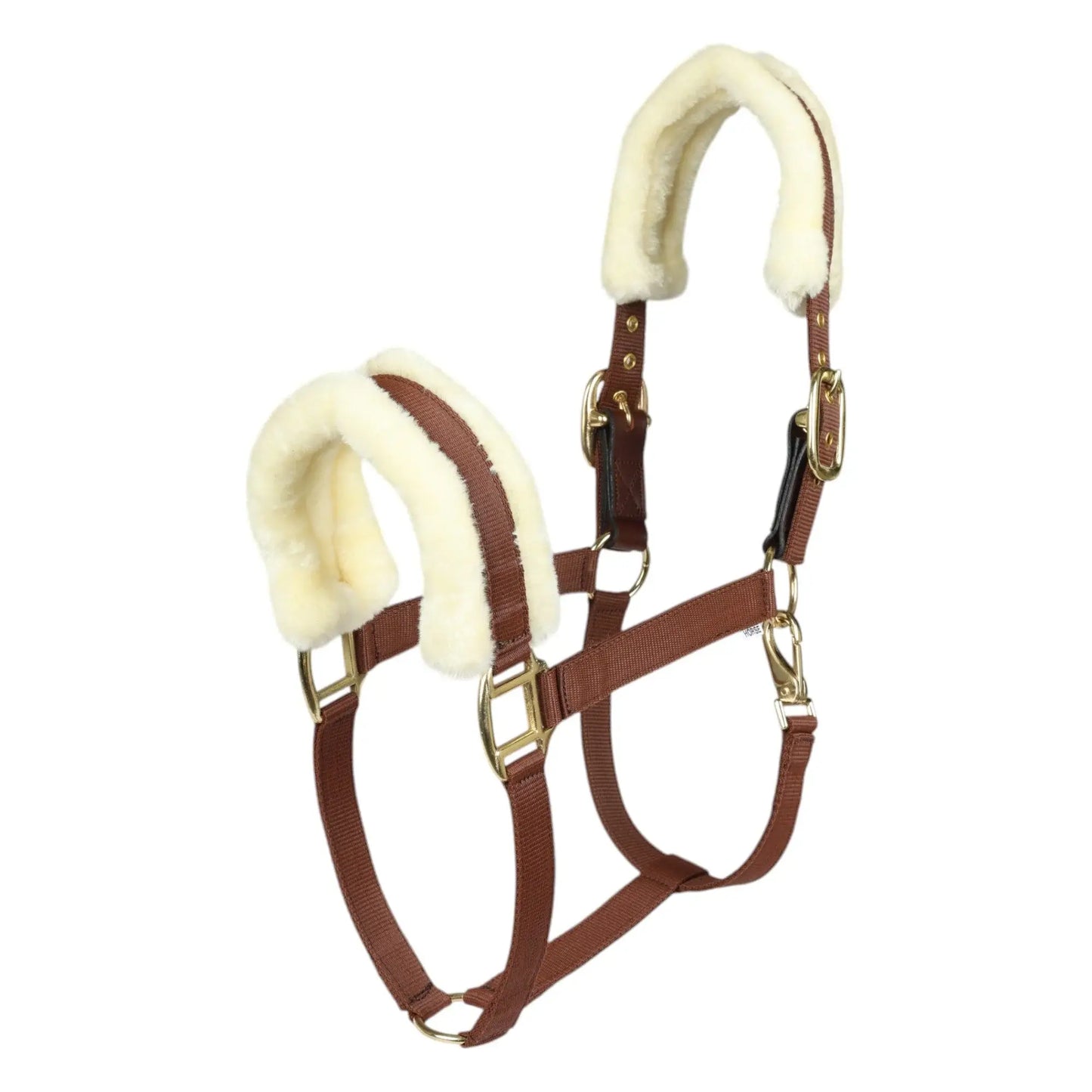 Henri de Rivel Sherpa Fleece Halter with Leather Breakaway - Breeches.com - Flyclothing LLC