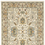 6' X 9' Brown And Ivory Oriental Power Loom Area Rug With Fringe - Homeroots - Flyclothing LLC