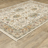 6' X 9' Brown And Ivory Oriental Power Loom Area Rug With Fringe - Homeroots - Flyclothing LLC