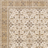 2' X 3' Ivory And Gold Oriental Power Loom Stain Resistant Area Rug With Fringe - Homeroots - Flyclothing LLC