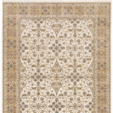 2' X 3' Ivory And Gold Oriental Power Loom Stain Resistant Area Rug With Fringe - Homeroots - Flyclothing LLC