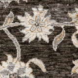 2' X 3' Grey And Ivory Oriental Power Loom Stain Resistant Area Rug With Fringe - Homeroots - Flyclothing LLC