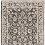 6' X 9' Grey And Ivory Oriental Power Loom Stain Resistant Area Rug With Fringe - Homeroots - Flyclothing LLC