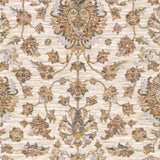 2' X 3' Rust And Ivory Oriental Power Loom Stain Resistant Area Rug With Fringe - Homeroots - Flyclothing LLC