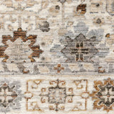 10' X 13' Ivory And Gold Oriental Power Loom Stain Resistant Area Rug With Fringe - Homeroots - Flyclothing LLC