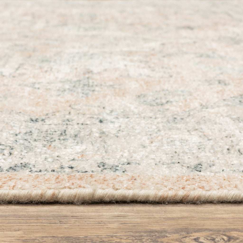 2' X 8' Beige And Grey Oriental Hand Loomed Stain Resistant Runner Rug With Fringe - Homeroots - Flyclothing LLC