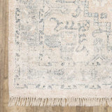 2' X 8' Beige And Grey Oriental Hand Loomed Stain Resistant Runner Rug With Fringe - Homeroots - Flyclothing LLC