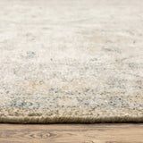 2' X 8' Beige And Charcoal Oriental Hand Loomed Stain Resistant Runner Rug With Fringe - Homeroots - Flyclothing LLC