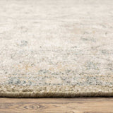 2' X 8' Beige And Charcoal Oriental Hand Loomed Stain Resistant Runner Rug With Fringe - Homeroots - Flyclothing LLC