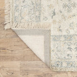 2' X 8' Beige And Charcoal Oriental Hand Loomed Stain Resistant Runner Rug With Fringe - Homeroots - Flyclothing LLC