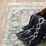 10' X 13' Beige And Grey Oriental Hand Loomed Stain Resistant Area Rug With Fringe - Homeroots - Flyclothing LLC