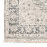 5' X 8' Beige And Grey Oriental Hand Loomed Stain Resistant Area Rug With Fringe - Homeroots - Flyclothing LLC