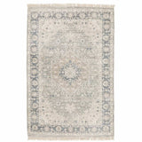 8' X 10' Beige And Grey Oriental Hand Loomed Stain Resistant Area Rug With Fringe - Homeroots - Flyclothing LLC