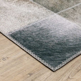 9' X 12' Grey Charcoal Brown And Beige Geometric Power Loom Stain Resistant Area Rug - Homeroots - Flyclothing LLC