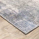 2' X 8' Beige Blue Grey Green Brown And Purple Abstract Power Loom Stain Resistant Runner Rug - Homeroots - Flyclothing LLC