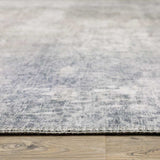 2' X 8' Beige Blue Grey Green Brown And Purple Abstract Power Loom Stain Resistant Runner Rug - Homeroots - Flyclothing LLC