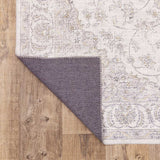 2' X 8' Beige Gold And Grey Oriental Power Loom Stain Resistant Runner Rug - Homeroots - Flyclothing LLC