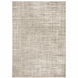 6' X 9' Beige Grey Ivory Tan And Brown Abstract Power Loom Stain Resistant Area Rug - Homeroots - Flyclothing LLC