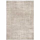 6' X 9' Beige Grey Ivory Tan And Brown Abstract Power Loom Stain Resistant Area Rug - Homeroots - Flyclothing LLC