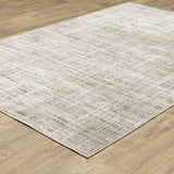 10' X 13' Beige Grey Ivory Tan And Brown Abstract Power Loom Stain Resistant Area Rug - Homeroots - Flyclothing LLC